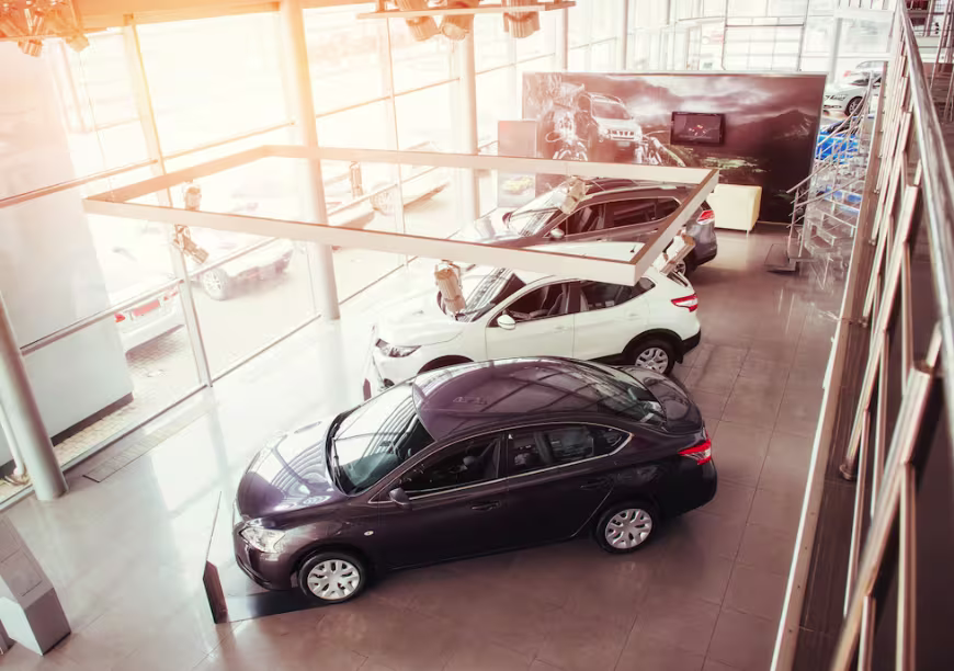 Modern car dashboard